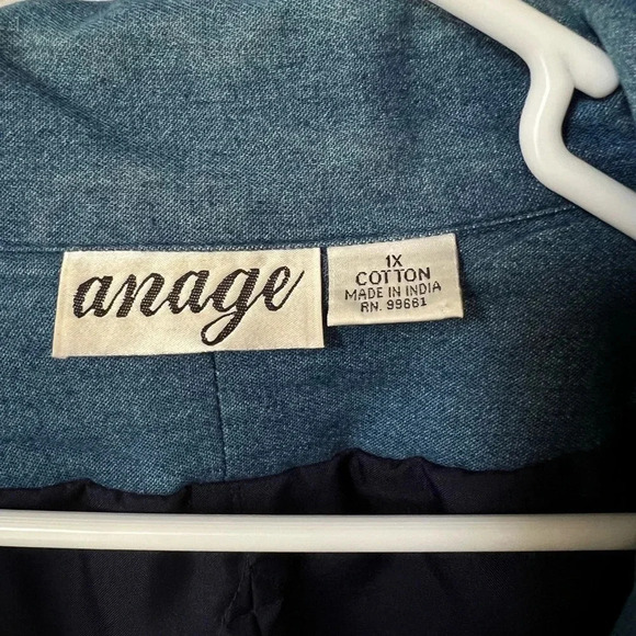 Anage Beaded and Embroidered Festive Jacket in Red White and Blue - Picture 4 of 4